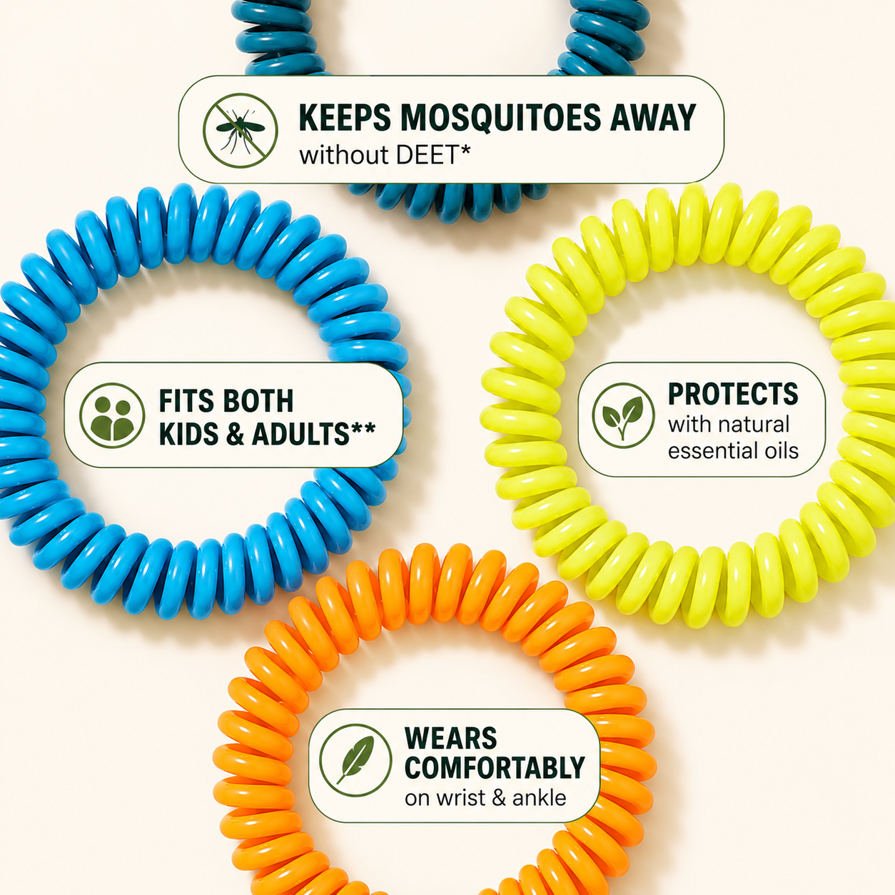 Zero Bite Mosquito Repellent Bracelets